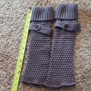 Chic Knit Leg Warmers with Button Detail